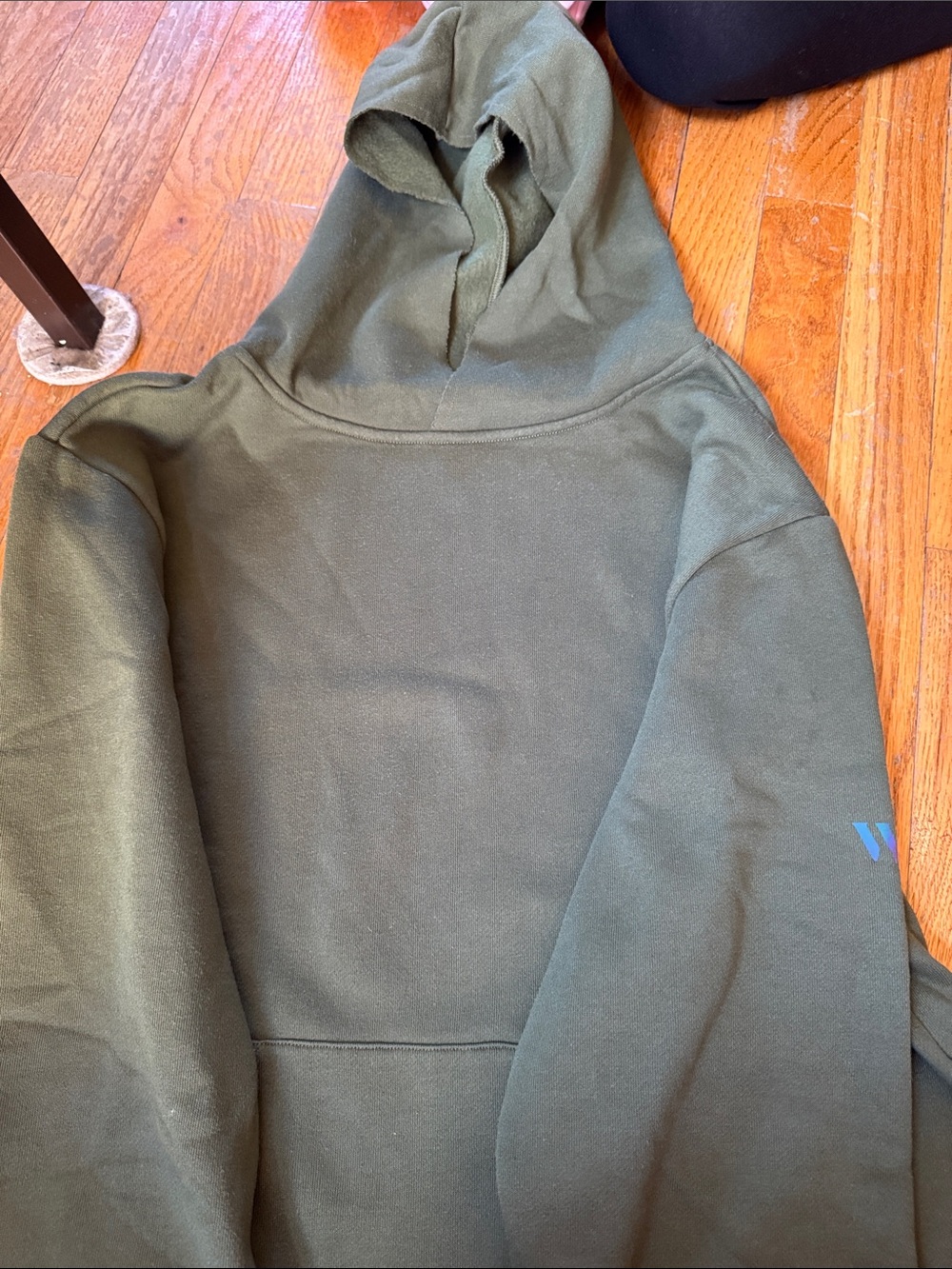Olive Green Women's Hooded Sweatshirt - Casual Pullover